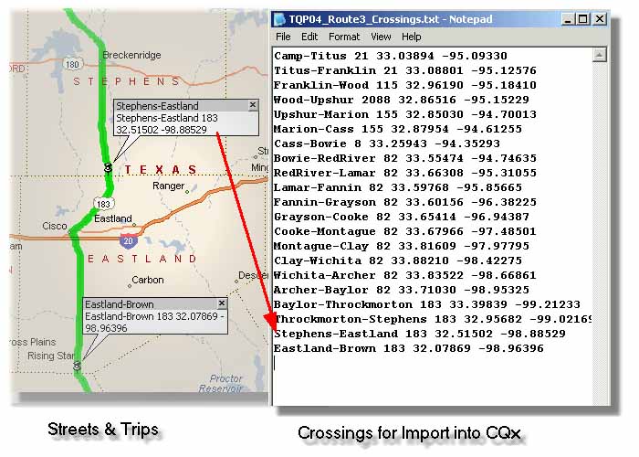 Crossing Data for Import